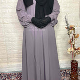 Basic Abaya With Elastic Sleeves